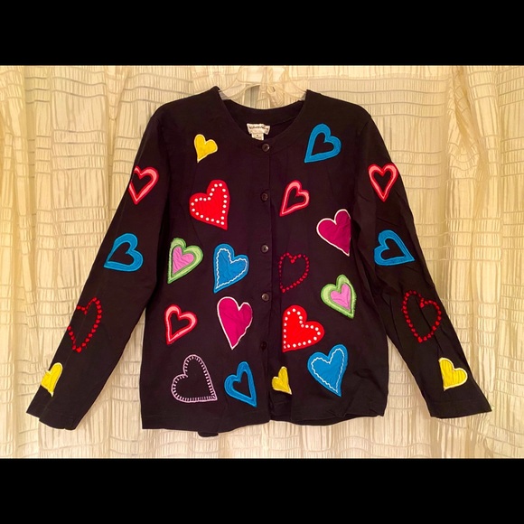 Valentine’s multi-colored heart top - Picture 1 of 4